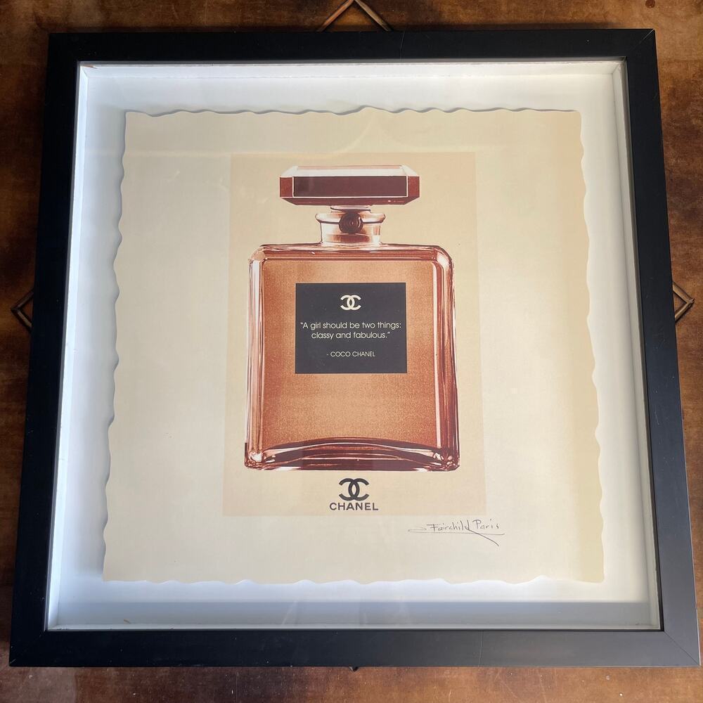 Z Gallerie Coco Chanel Artwork A GIRL SHOULD BE TWO THINGS : CLASSY & FABULOUS